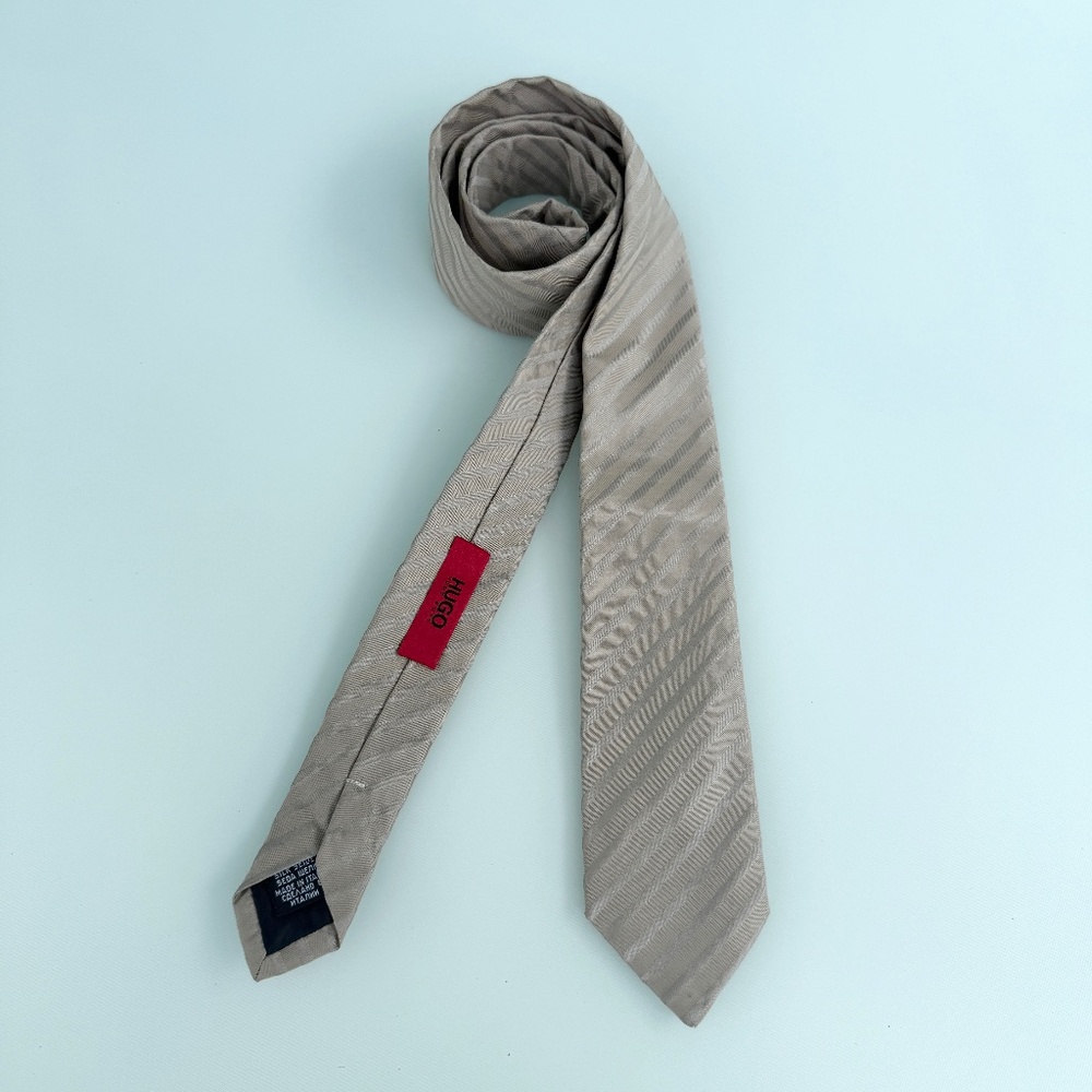 Hugo‎ Boss Silk/Cotton Men's Tie, Made in Italy